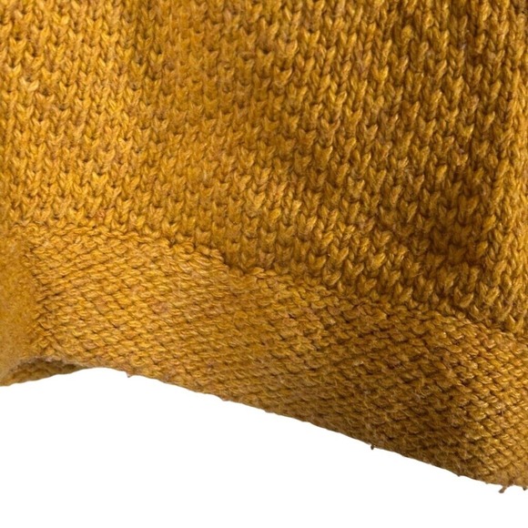 Boden Chunky knit Sweater Dress Size 12 Mustard Yellow Cashmere Blend Lagenlook‎ - Picture 2 of 8